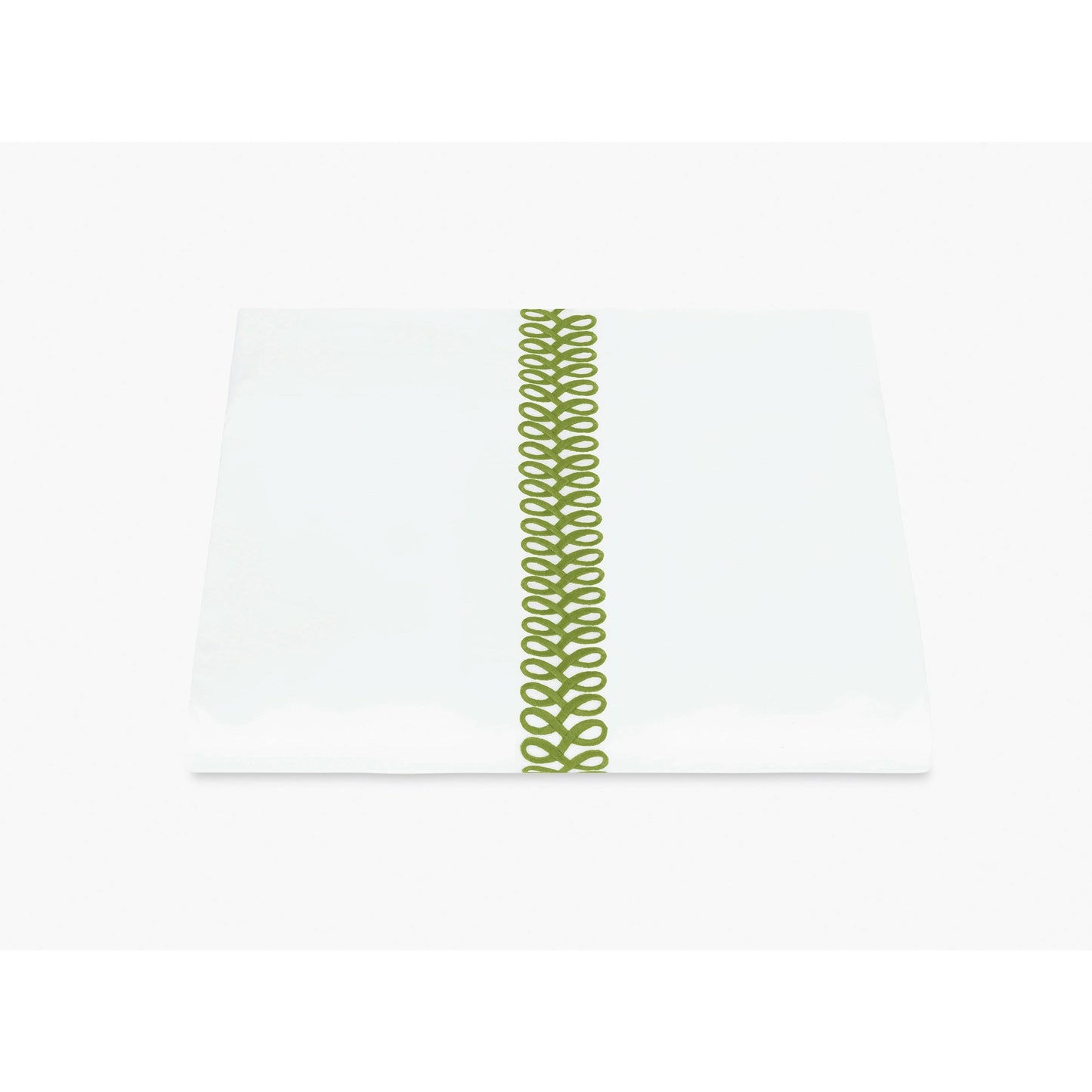 Matouk Schumacher Astor Braid Bedding Duvet Cover Grass Fine Linens