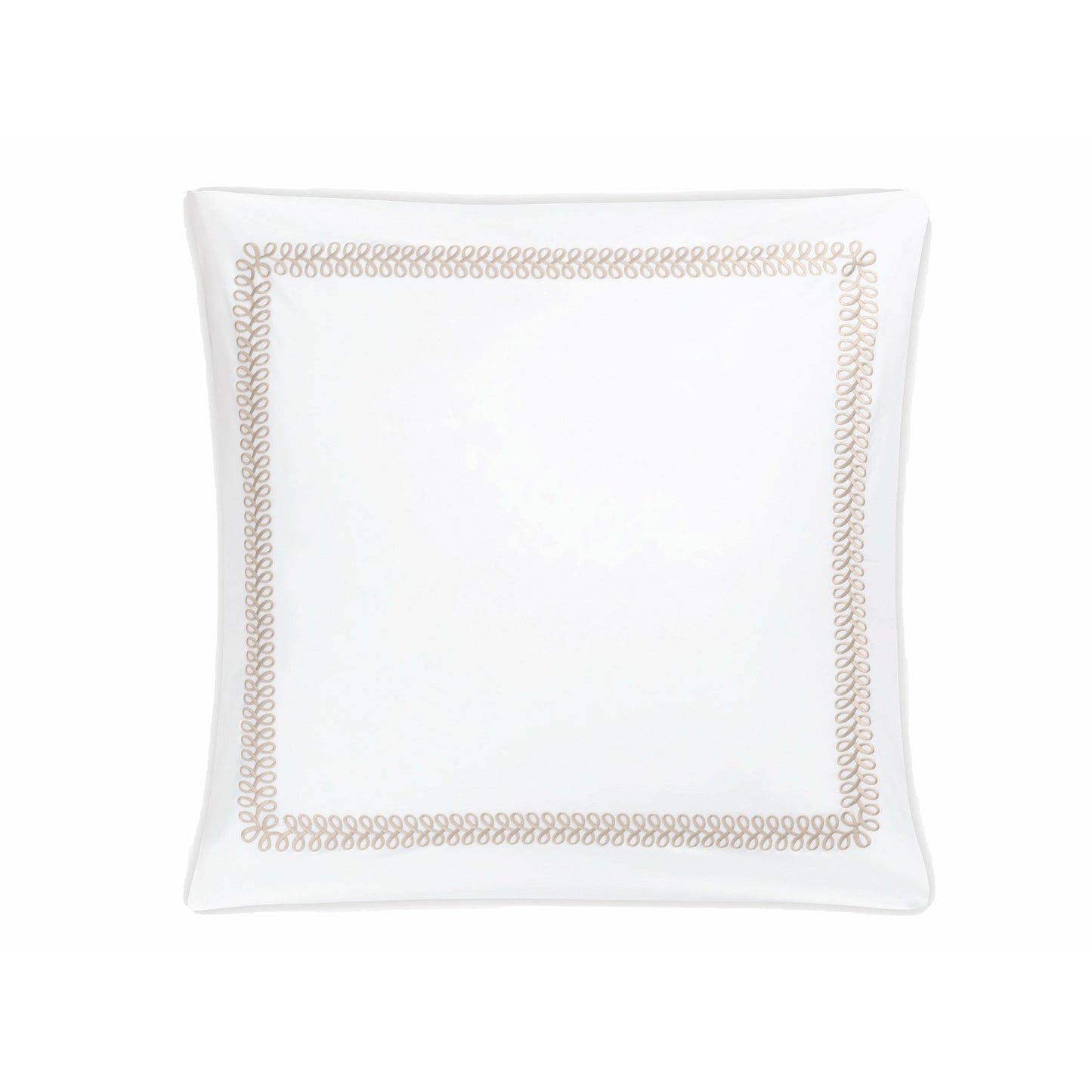 Matouk Schumacher Astor Braid Bedding Euro Sham Dune Fine Linens