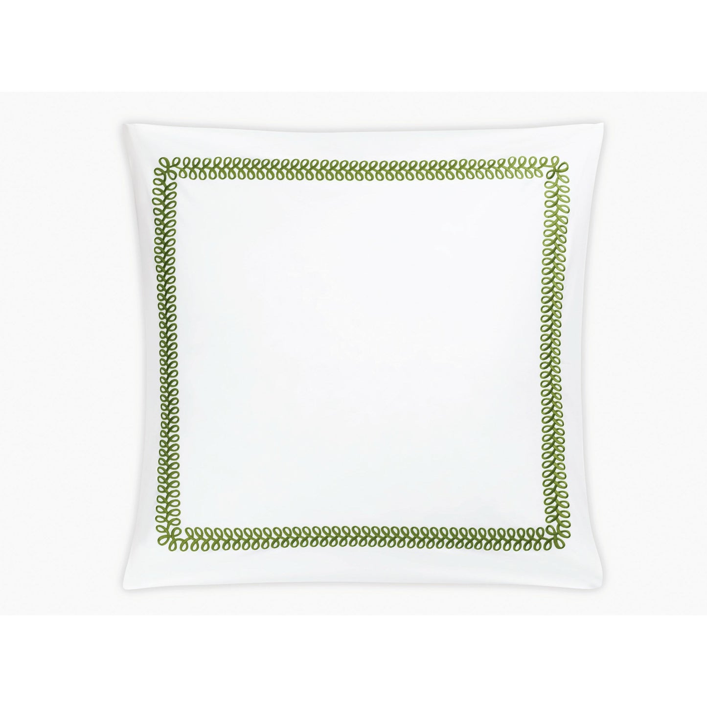 Matouk Schumacher Astor Braid Bedding Euro Sham Grass Fine Linens