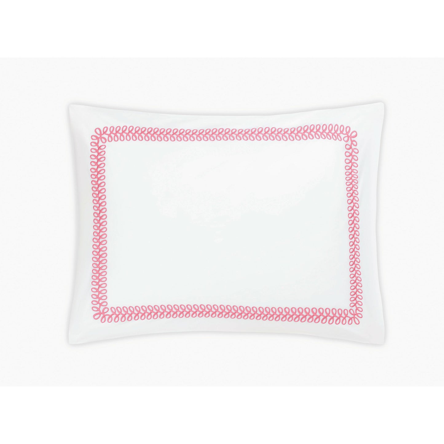 Matouk Schumacher Astor Braid Bedding Standard Sham Peony Fine Linens