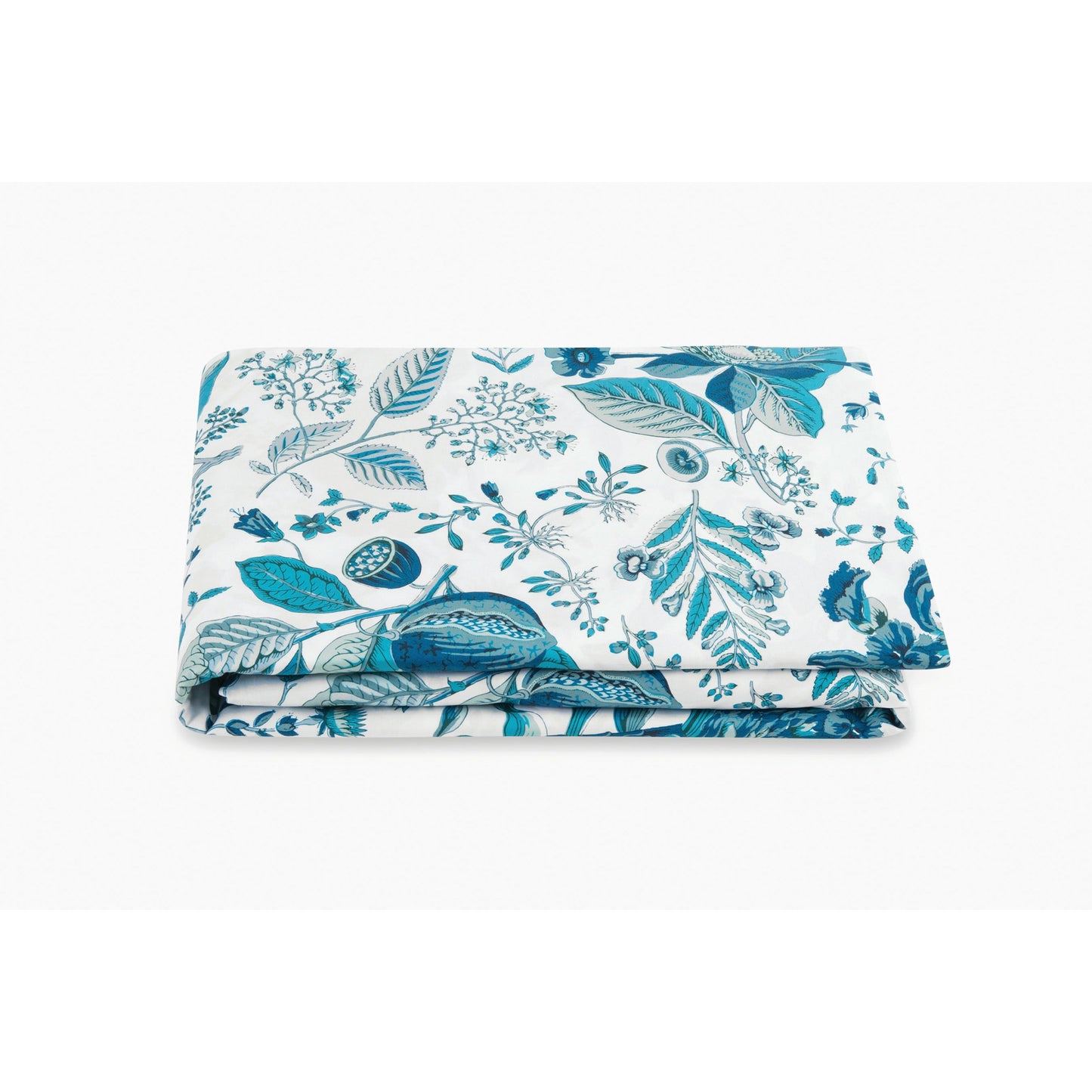 Matouk Schumacher Pomegranate Bedding Fitted Sheet Prussian Blue Fine Linens