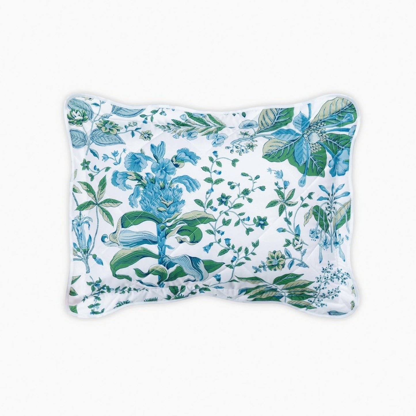 Matouk Schumacher Pomegranate Bedding Quilted Buodoir Sham Sea Fine Linens