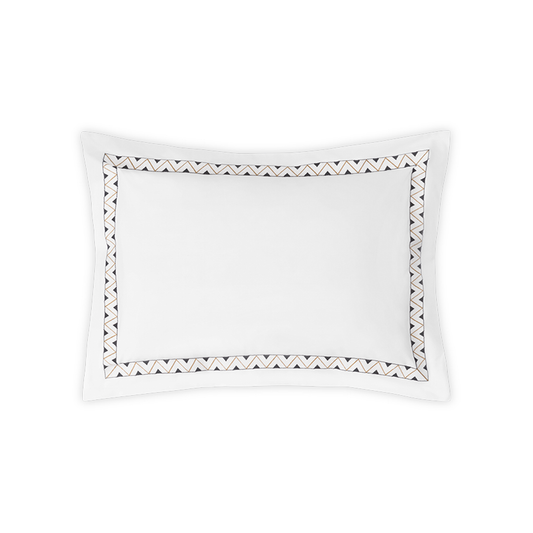 Clear Image of Matouk Schumacher Prado Bedding Buodoir Sham in Onyx Color