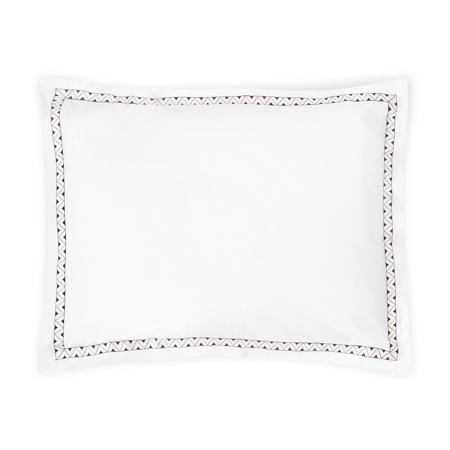 Clear Image of Matouk Schumacher Prado Bedding Sham in Onxy Color