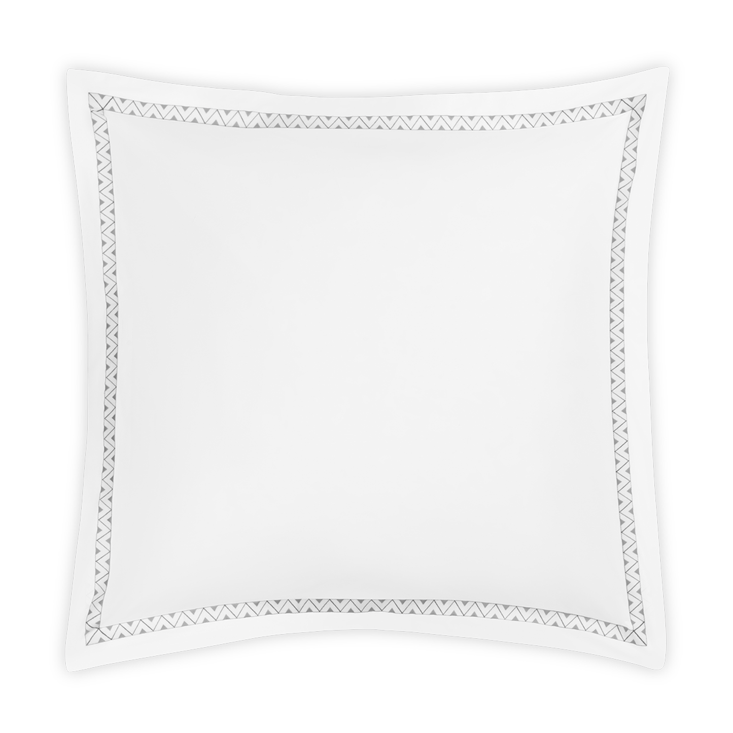 Clear Image of Matouk Schumacher Prado Bedding Euro Sham in Nickel Color