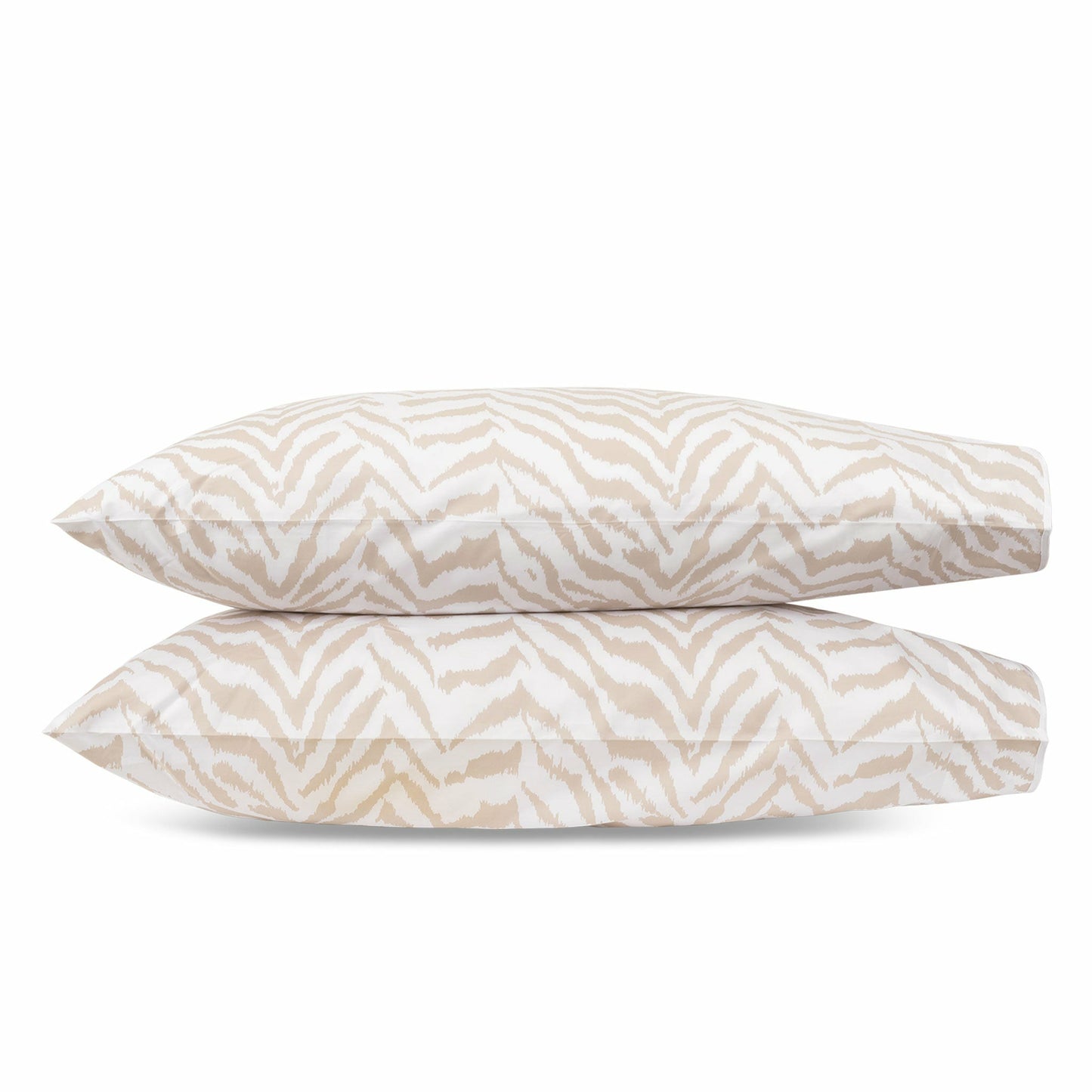 Matouk Schumacher Quincy Pillowcases in Sand Fine Linens