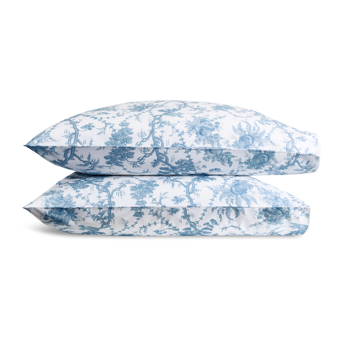 Pair of Pillowcases of Matouk Schumacher San Cristobal Bedding in Sky Color