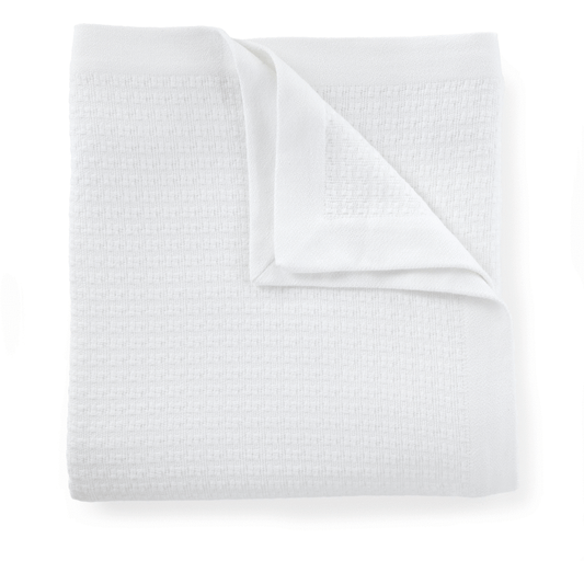 Peacock Alley Newport Blankets White Fine Linens