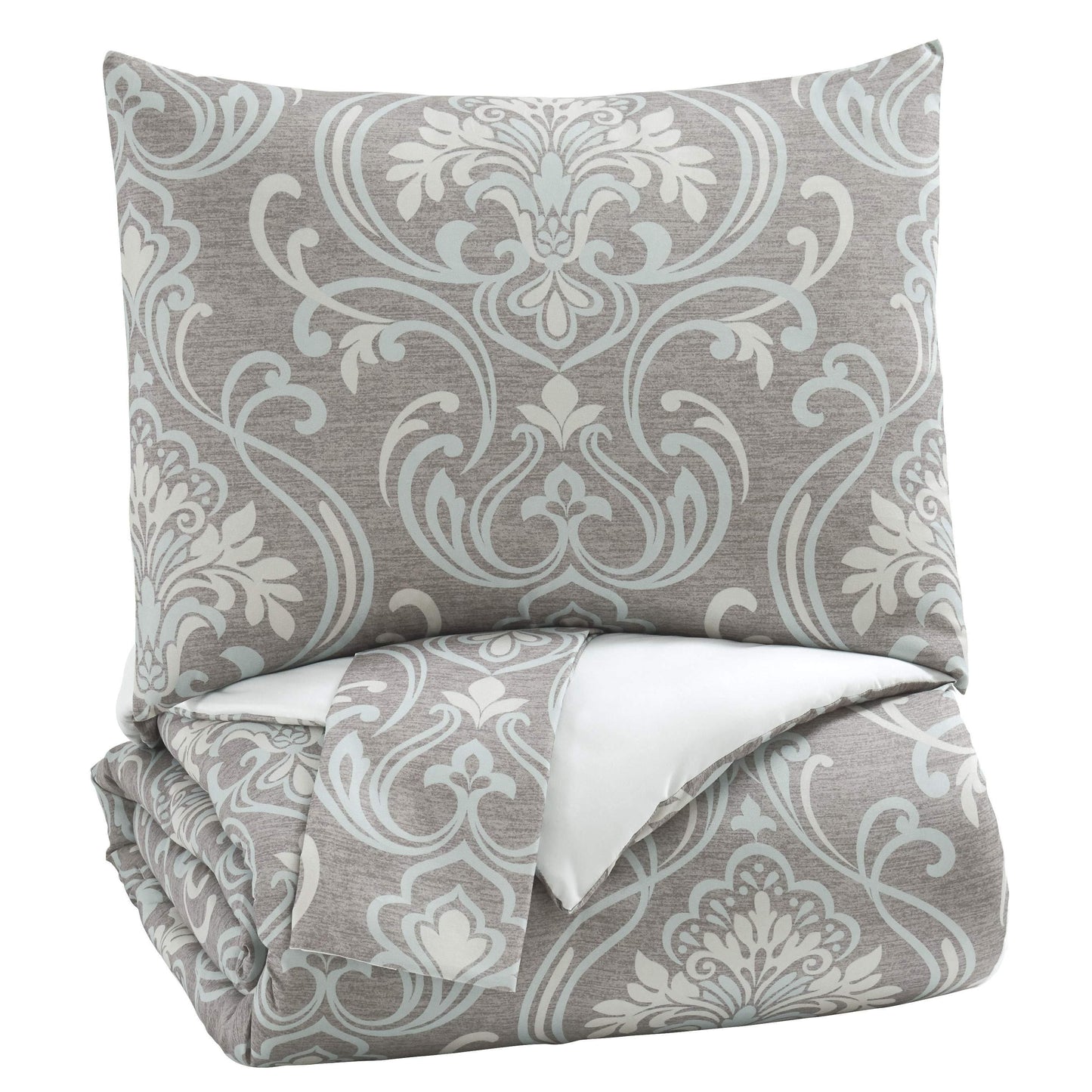 Noel - Gray/tan - Queen Comforter Set