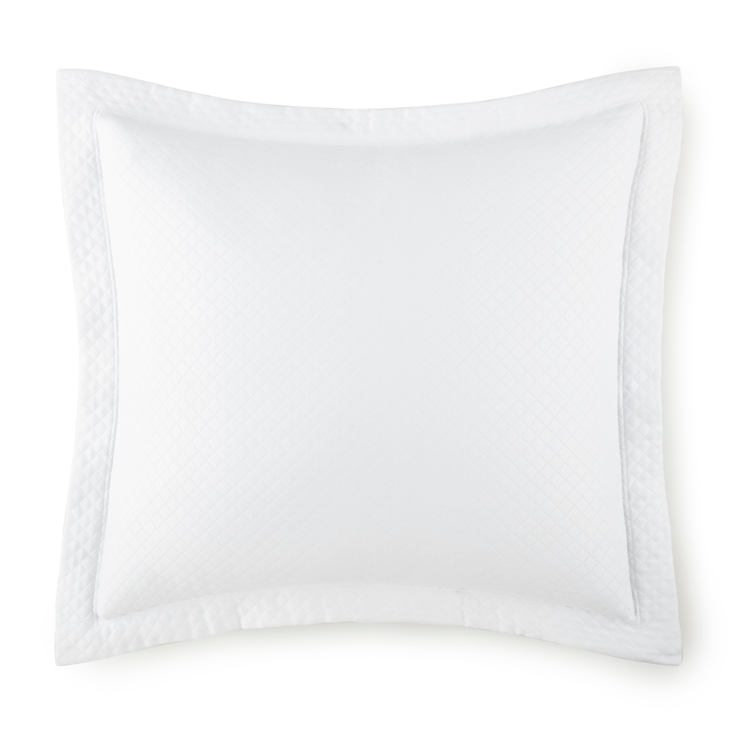 Euro Sham Silo of Peacock Alley Oxford Matelassé Coverlets and Shams Color White