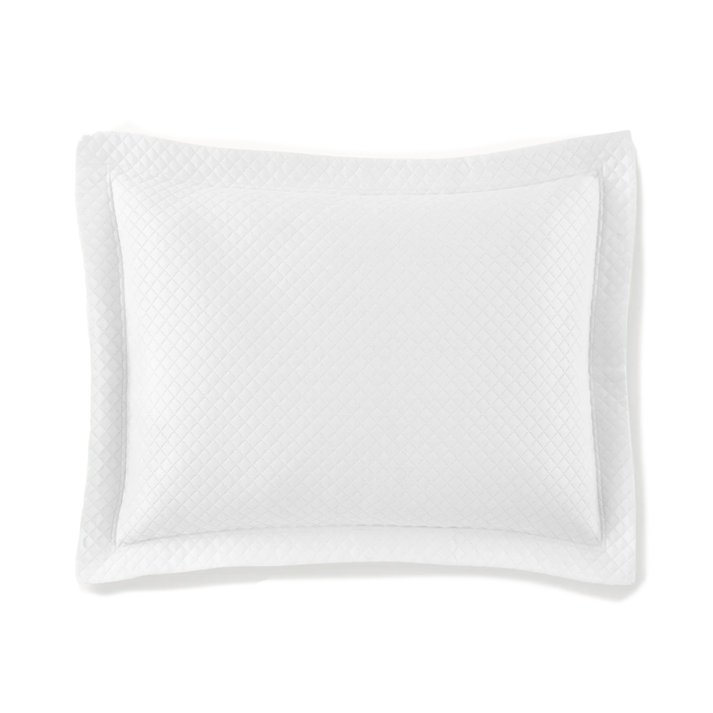 Sham Silo of Peacock Alley Oxford Matelassé Coverlets and Shams Color White