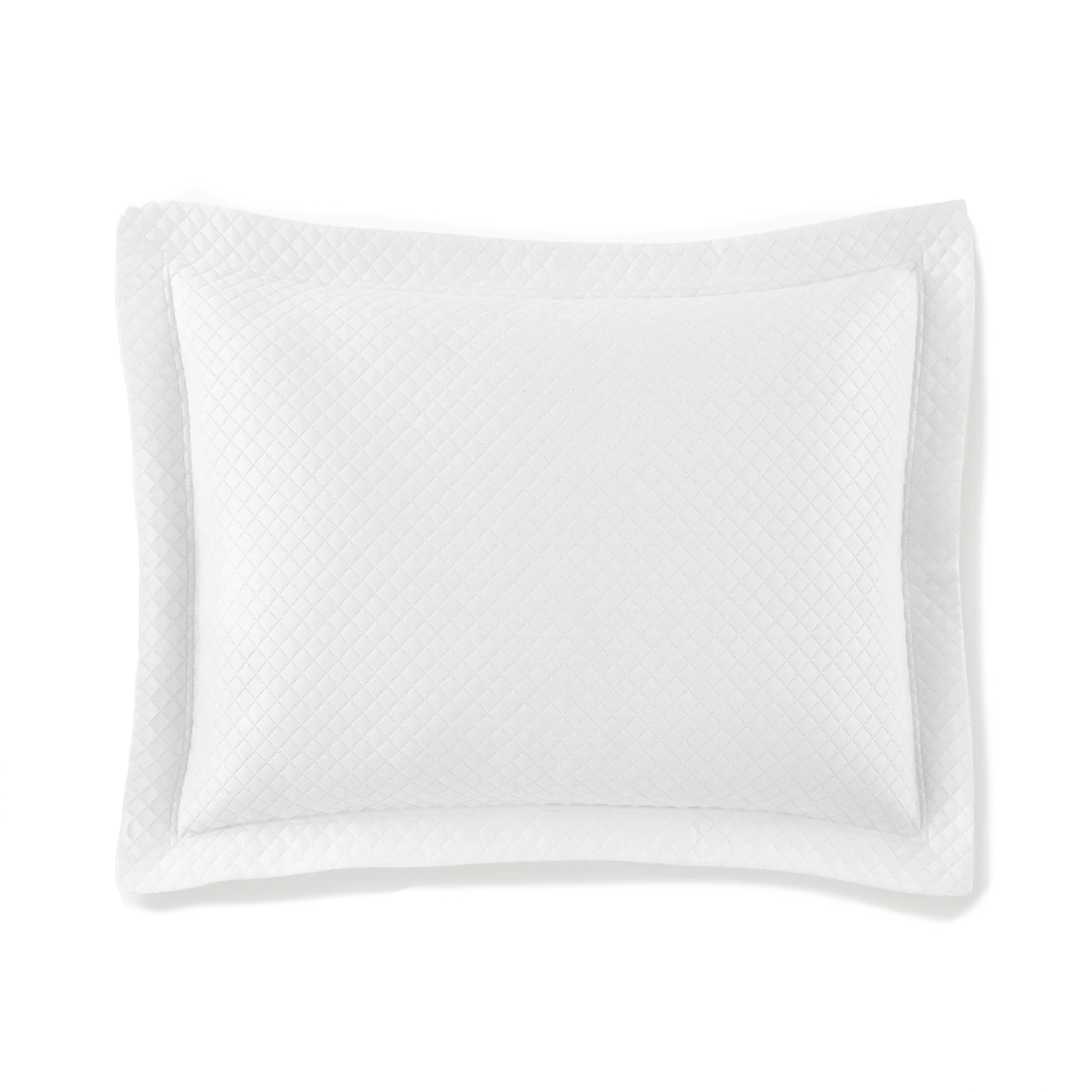 Sham Silo of Peacock Alley Oxford Matelassé Coverlets and Shams Color White