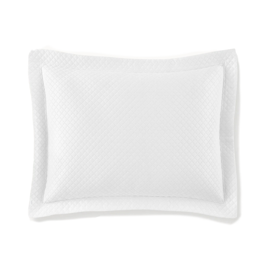 Sham Silo of Peacock Alley Oxford Matelassé Coverlets and Shams Color White