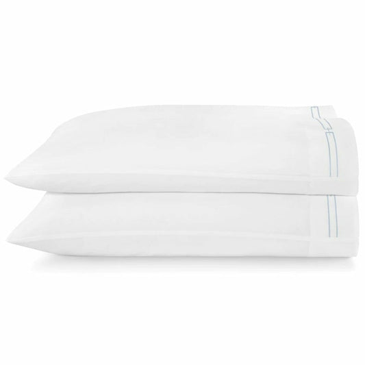 Peacock Alley Stanza Bedding Pillowcases Sky Fine Linens