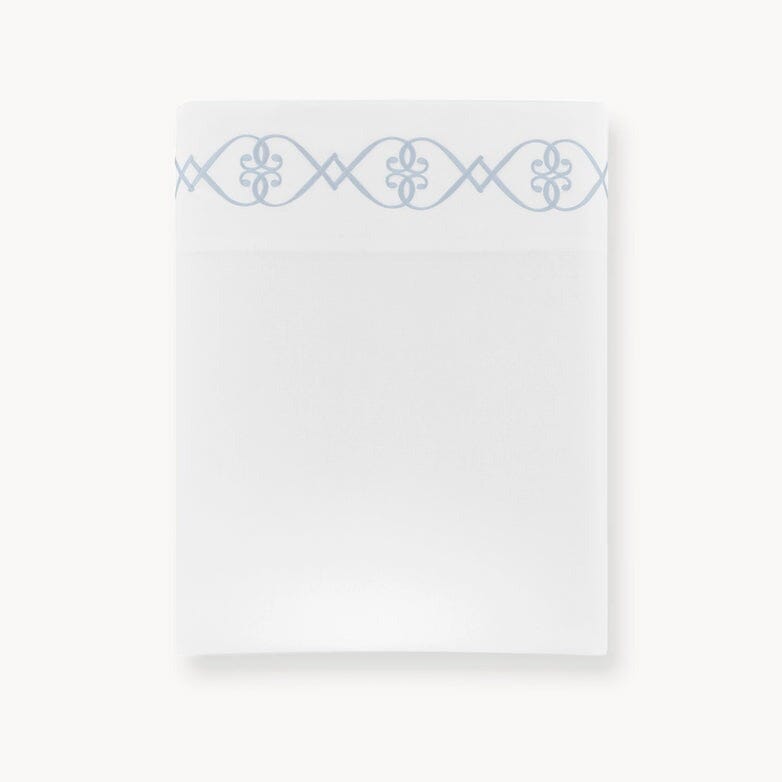 Flat Sheet | Embroidered Concerto Sky Sheets by Peacock Alley