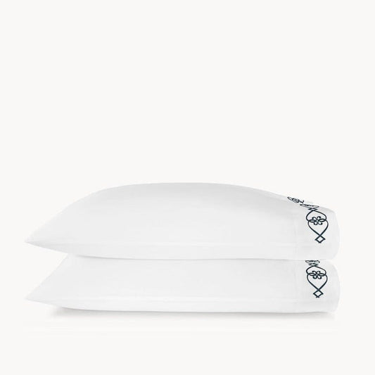 Pillowcases | Concerto Navy Peacock Alley Sheets at Fig Linens and Home