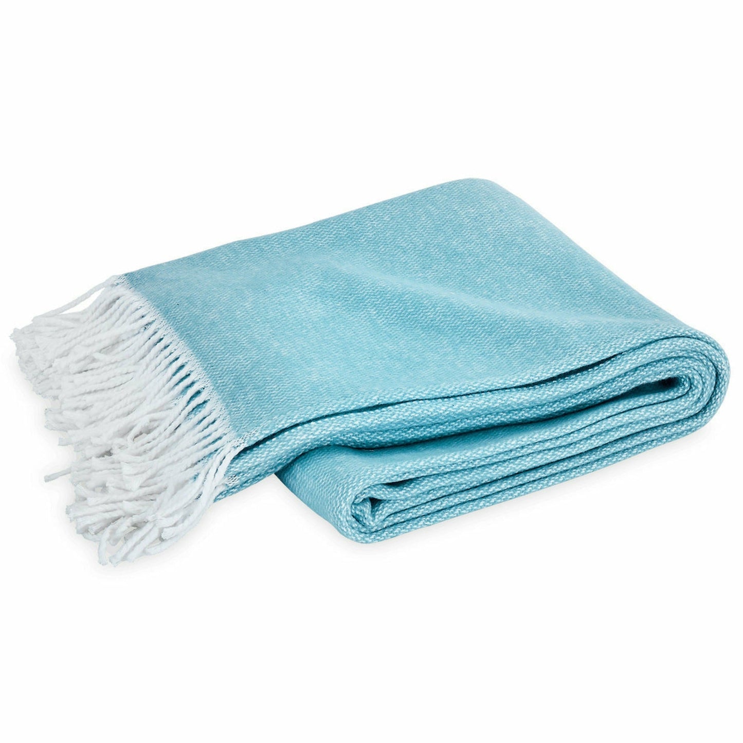 Matouk Pezzo Throws Cerulean Fine Linens