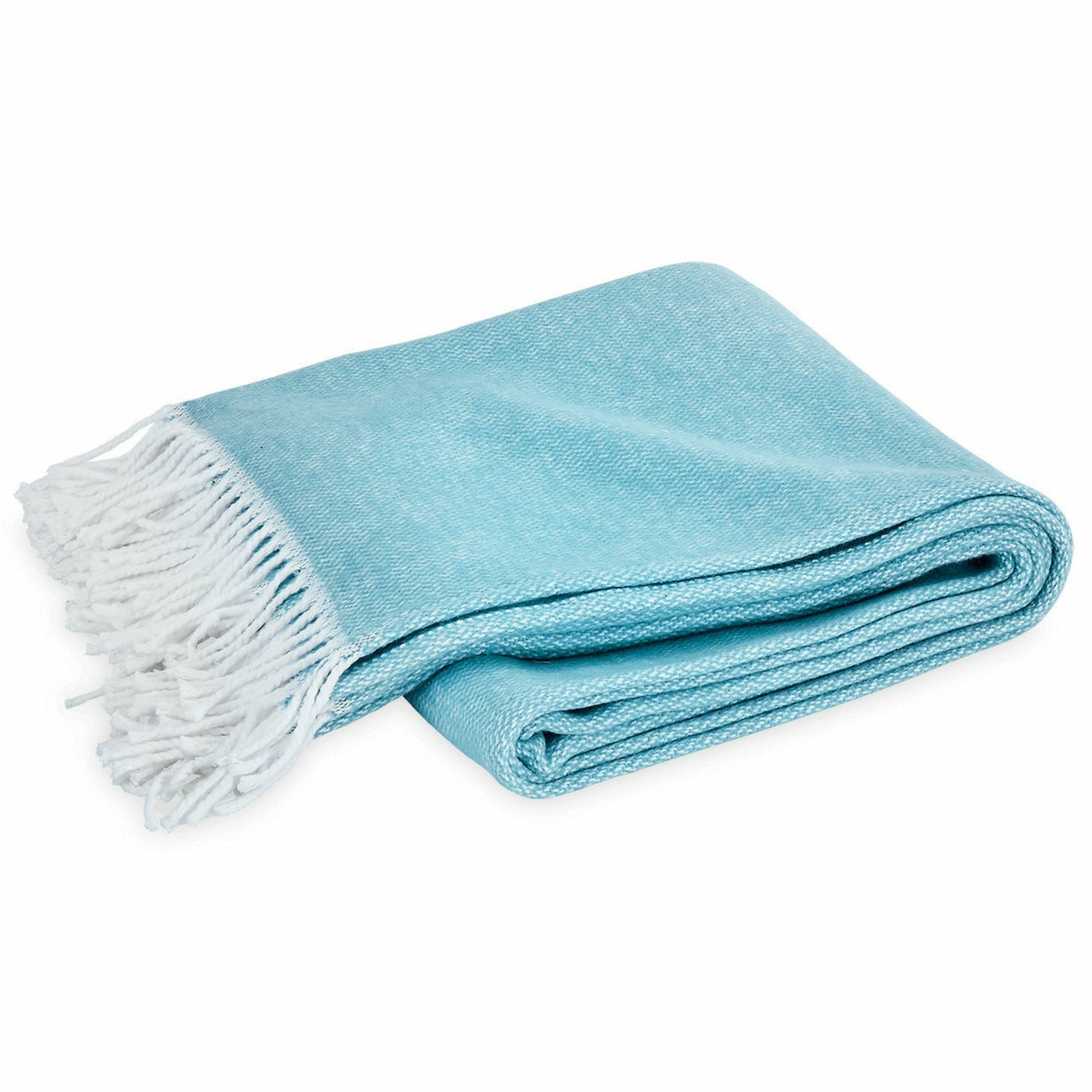 Matouk Pezzo Throws Cerulean Fine Linens