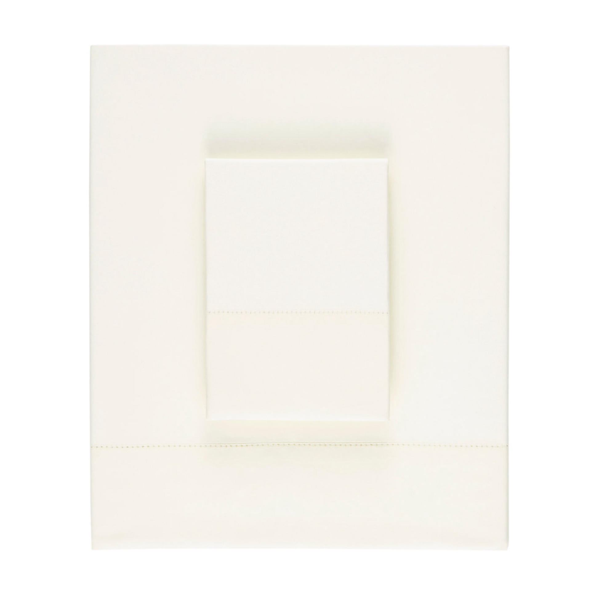 Folded Sheet Set of Ivory Pine Cone Hill Classic Hemstitch Bedding