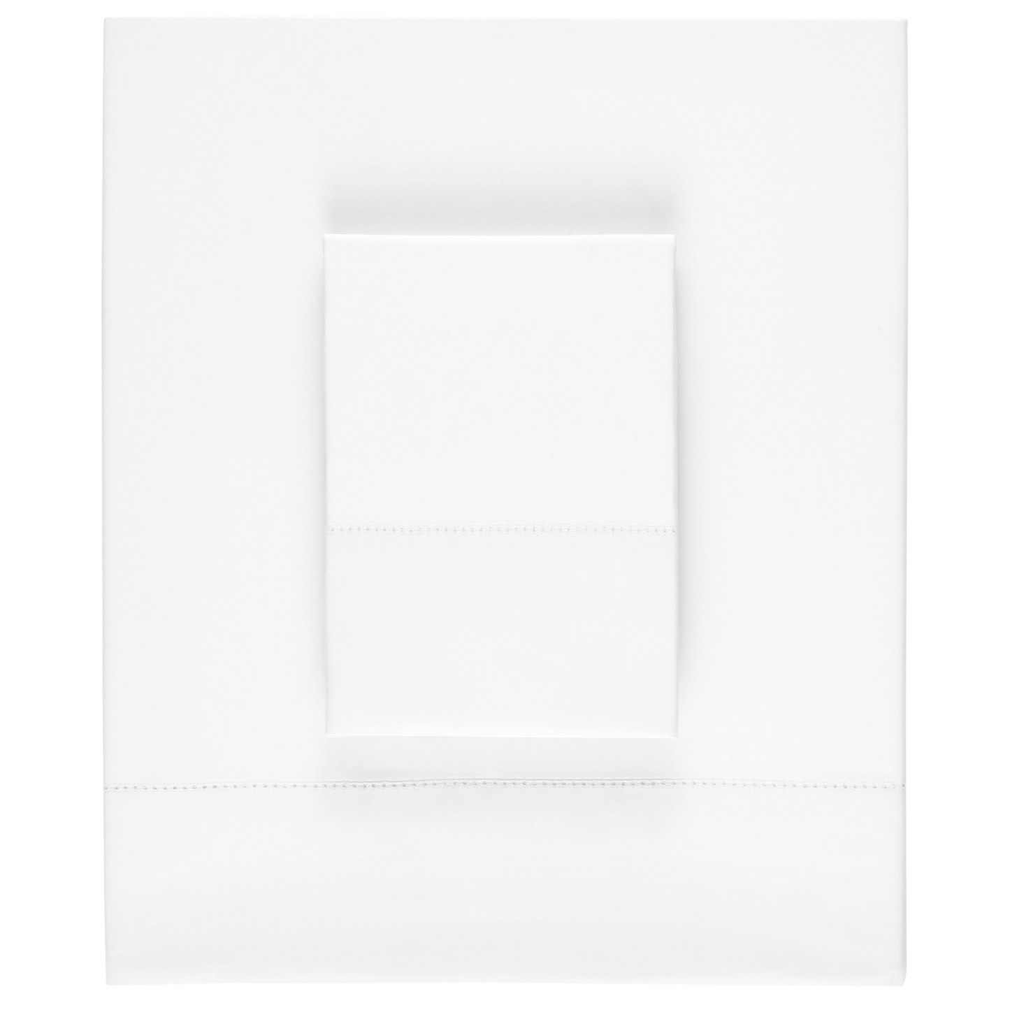 Folded Sheet Set of White Pine Cone Hill Classic Hemstitch Bedding