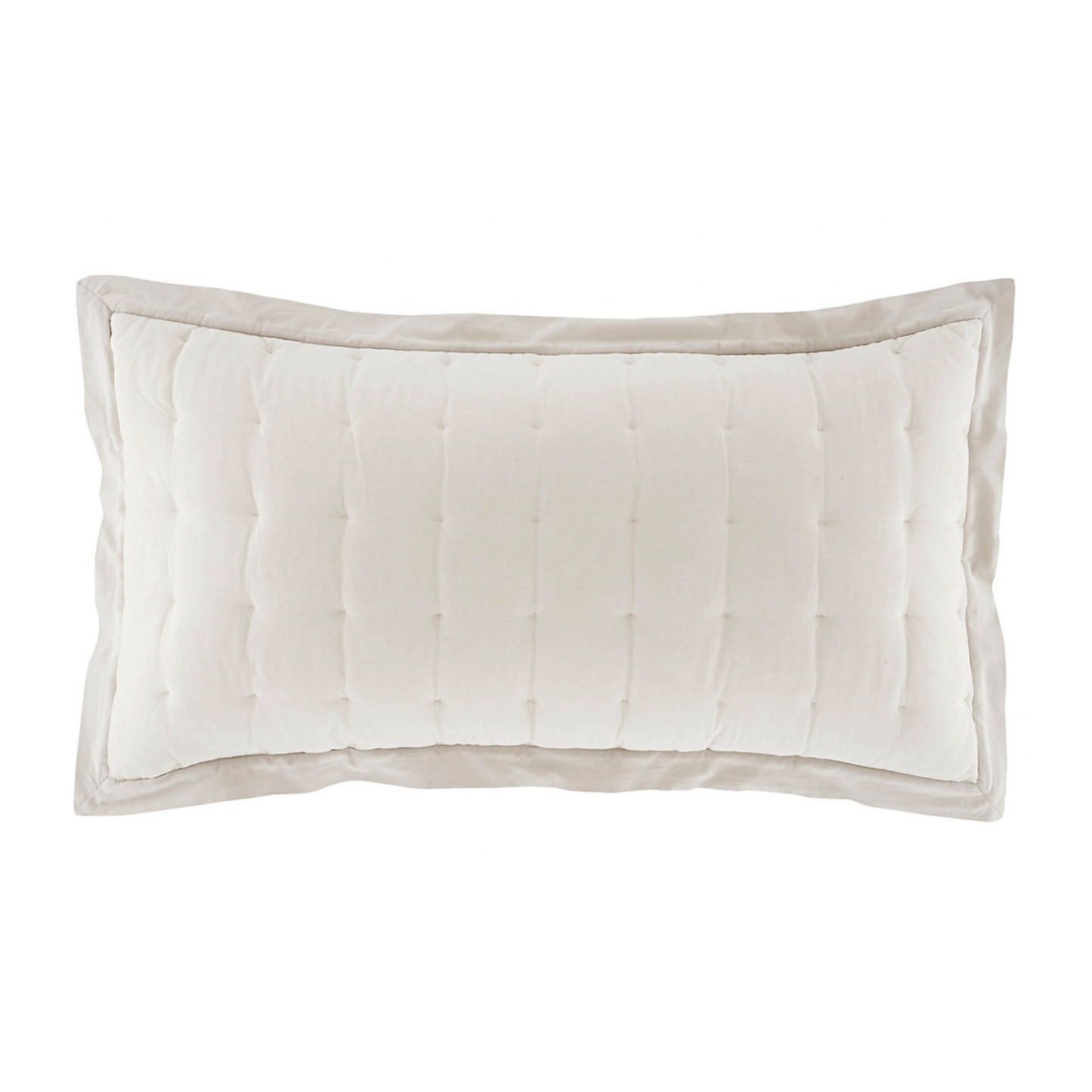 King Sham Silo of Natural Pine Cone Hill Cozy Cotton Puff Bedding