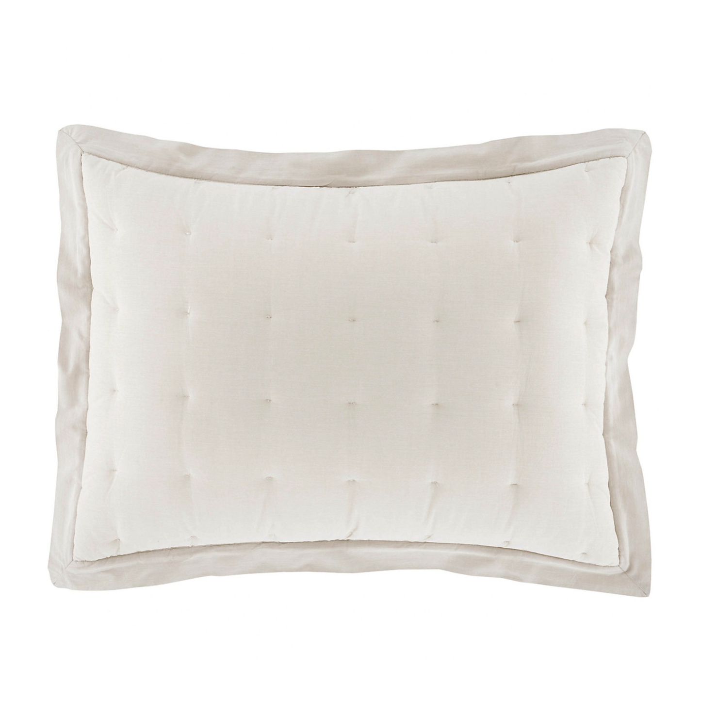 Standard Sham Silo of Natural Pine Cone Hill Cozy Cotton Puff Bedding