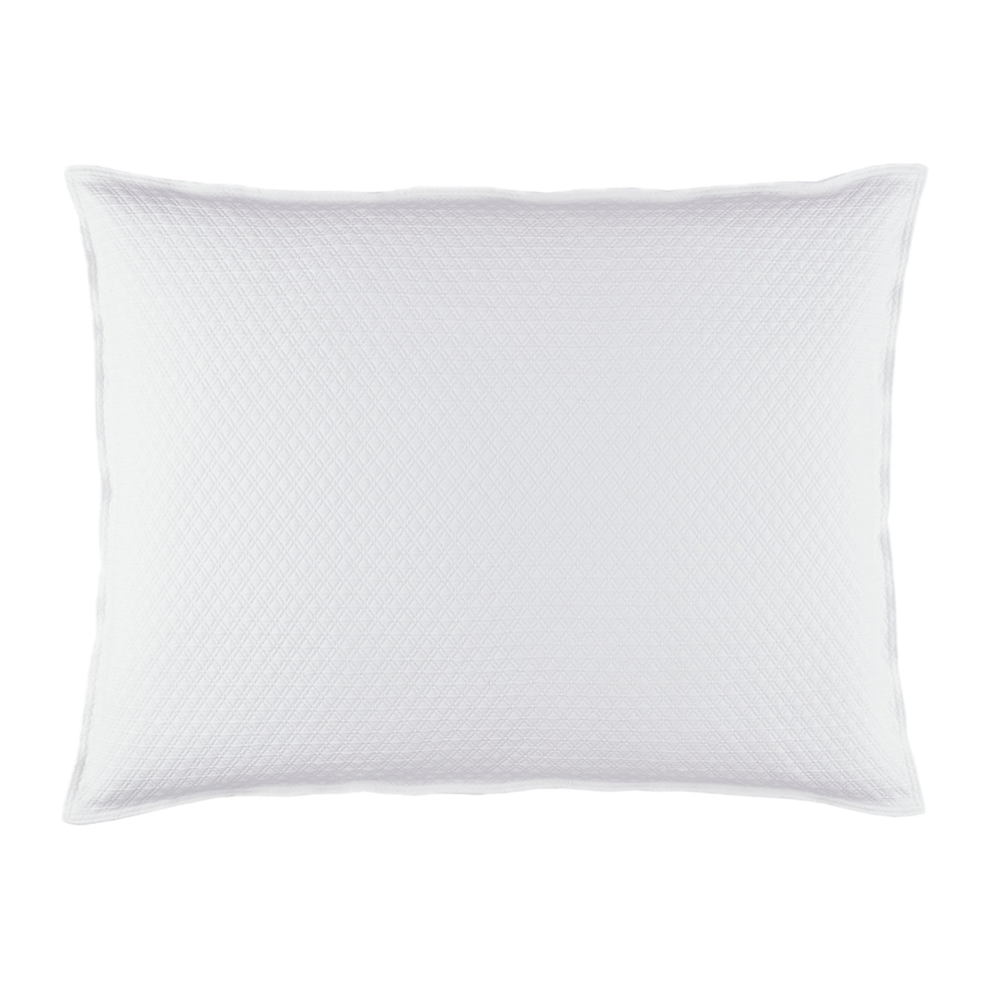 Dutch Euro Sham of White Pine Cone Hill Diamond Matelassé Bedding