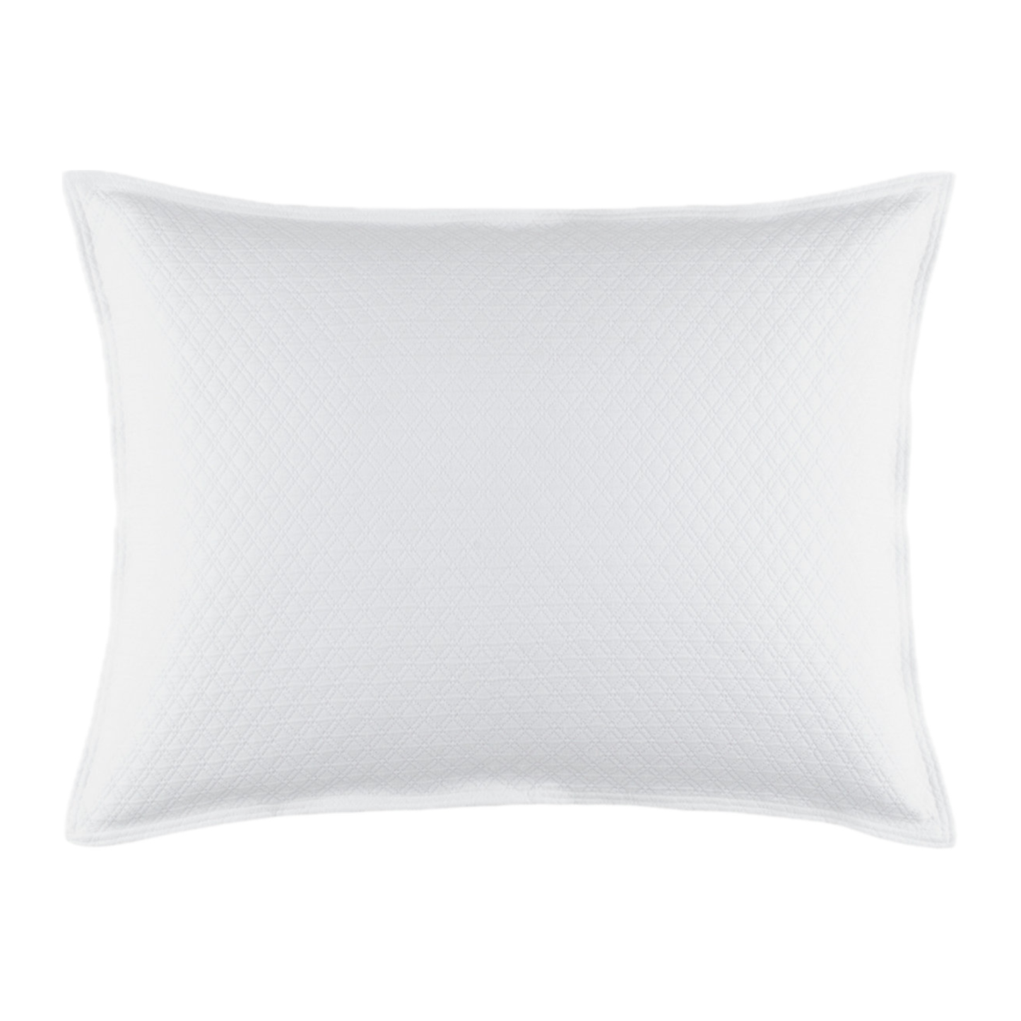 Standard Sham of White Pine Cone Hill Diamond Matelassé Bedding