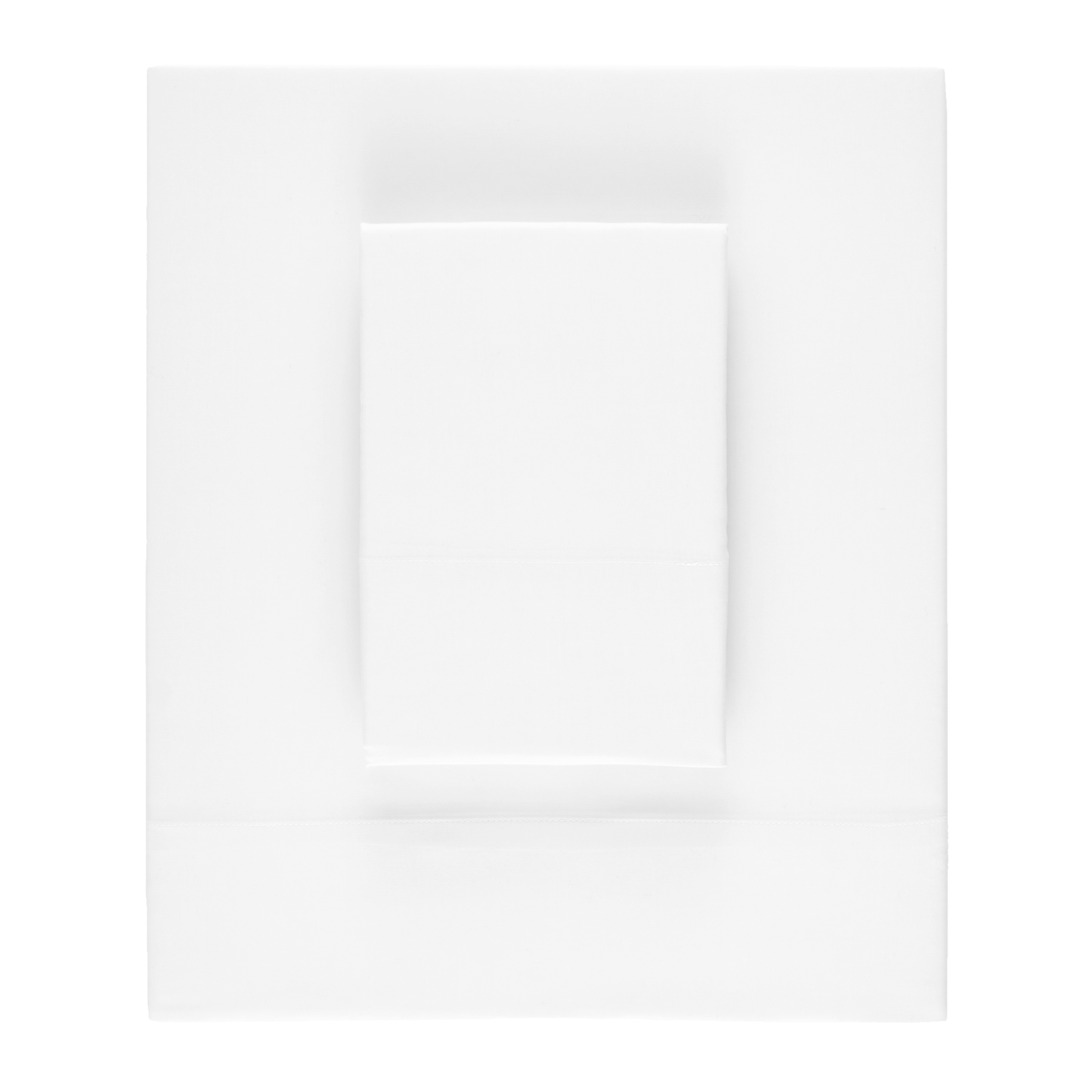 Folded Sheet Set of Pine Cone Hill Silken Solid Bedding in Color White