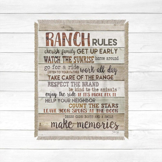 Ranch Inspiration Woven Throw Blanket
