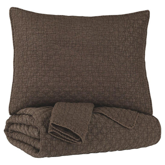 Ryter - Brown - King Coverlet Set