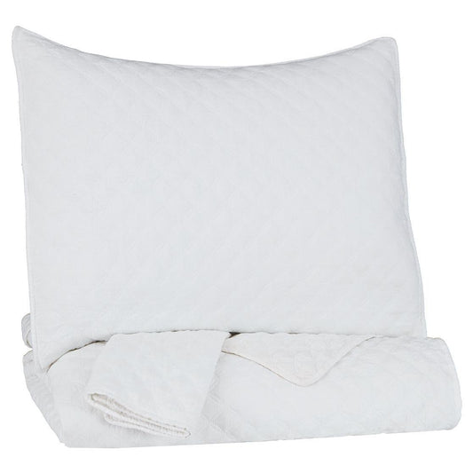 Ryter - White - King Coverlet Set