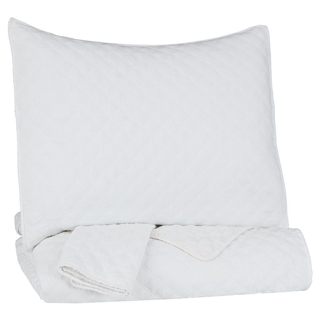 Ryter - White - Twin Coverlet Set