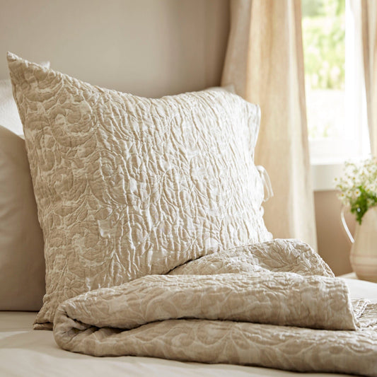 SDH Purists Jasmine Matelasse Bedding Natural Fine Linens