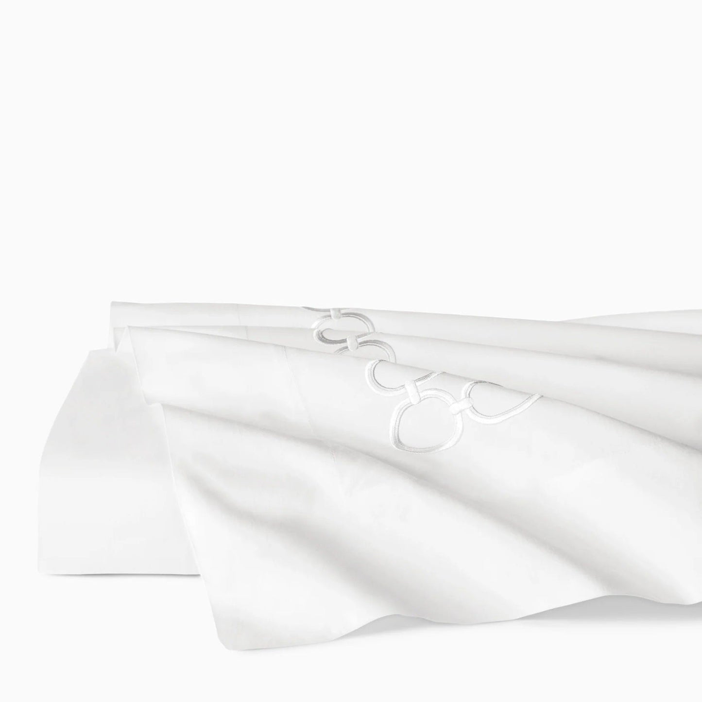 Silo Image of Sferra Catena Flat Sheet in Color White/Lunar