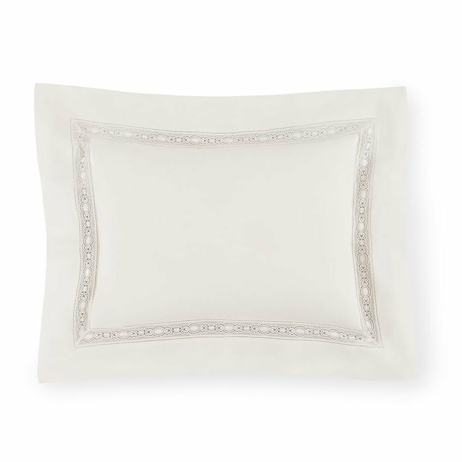 Sferra Giza 45 Lace Bedding Sham Ivory Fine Linens
