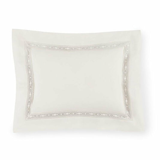 Sferra Giza 45 Lace Bedding Sham Ivory Fine Linens
