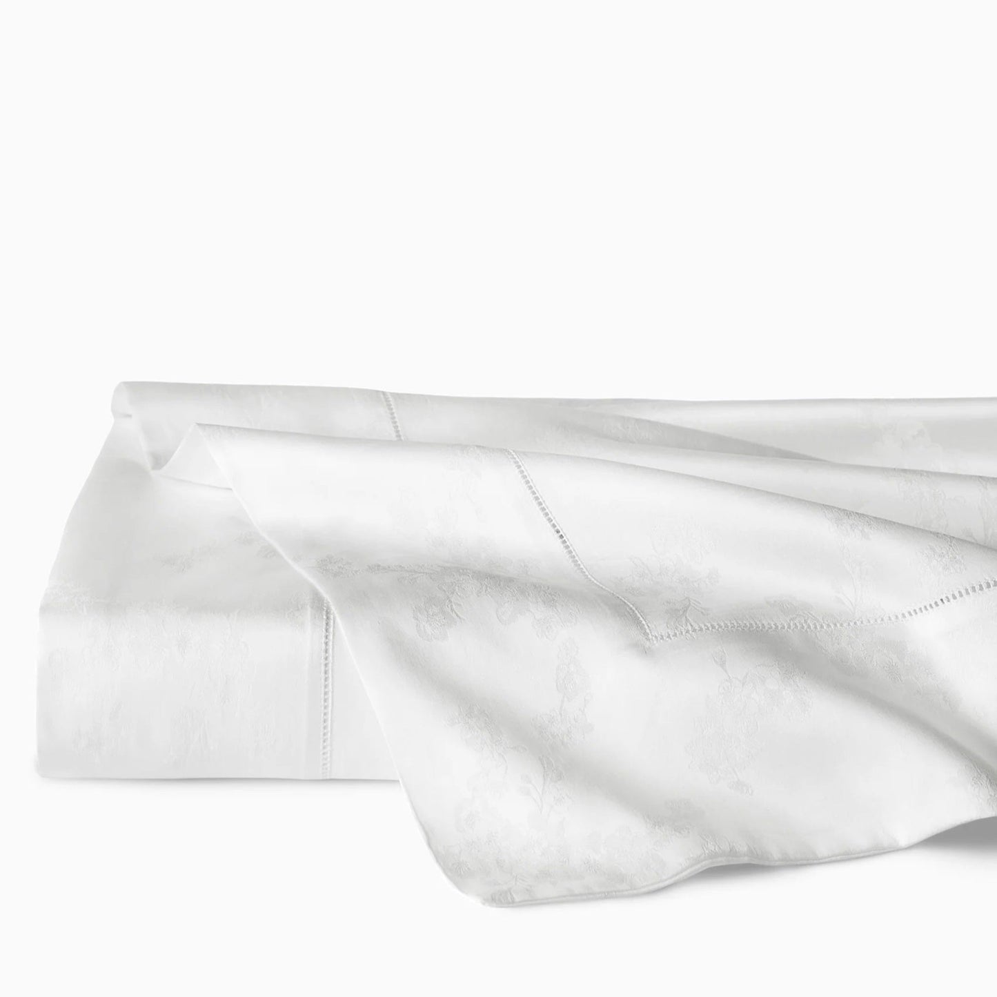 Flat Sheet of Sferra Giza 45 Natura Bedding in White Color