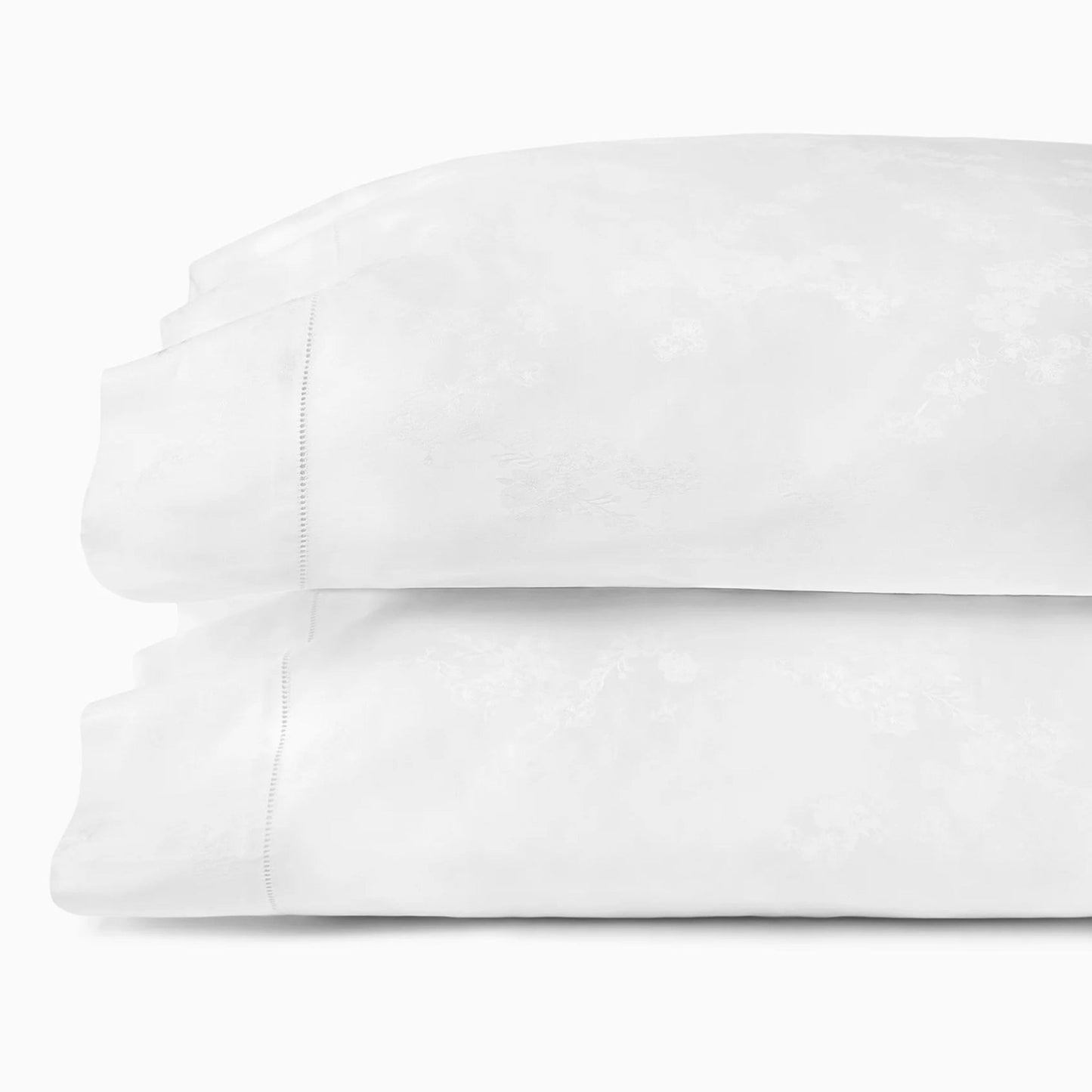 Pair of Pillowcase of Sferra Giza 45 Natura Bedding in White Color