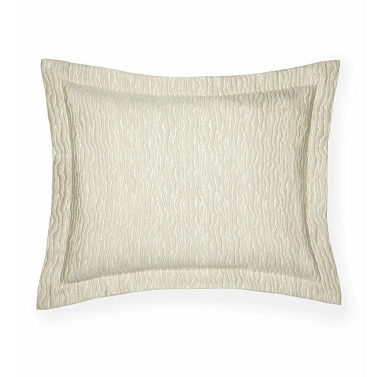 Sferra Ondate Bedding Sham Dark Khaki Fine Linens