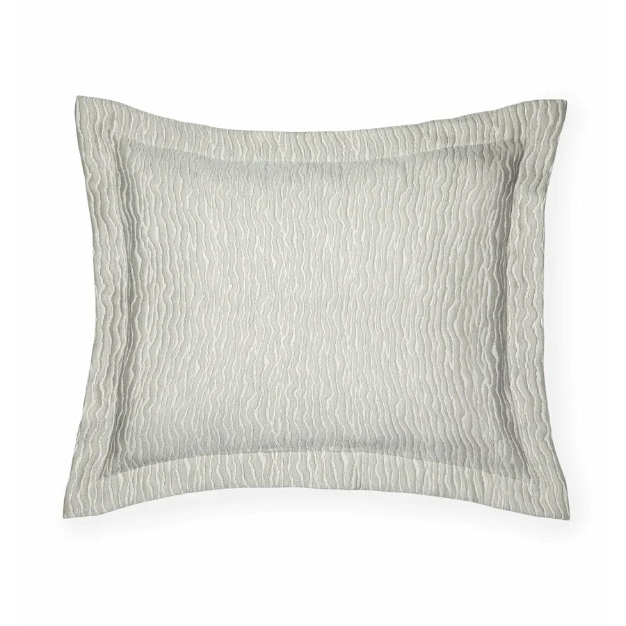 Sferra Ondate Bedding Sham Titanium Fine Linens