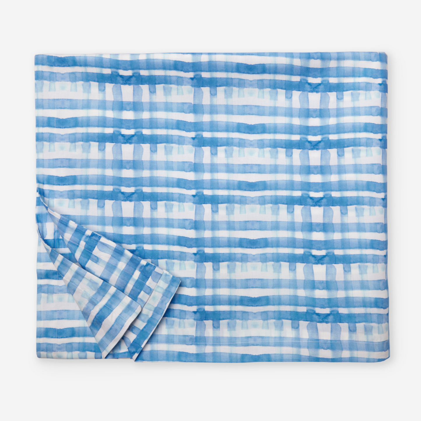 Silo of Duvet Cover of Sferra Plaidino Bedding in Clearwater Color