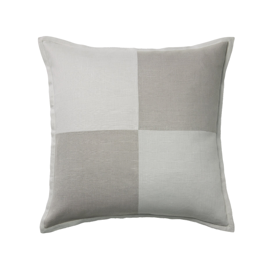 Sferra Scacchi Decorative Pillow in Platinum/Grey  Color