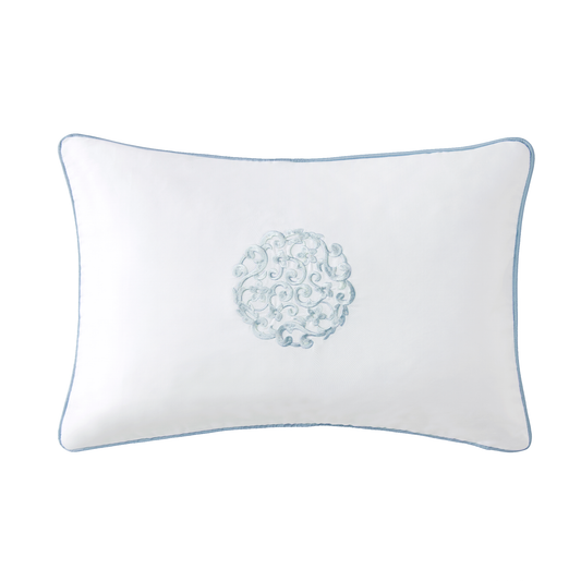 Silo Image of Sferra Storia Decorative Pillow in White/Sea Color