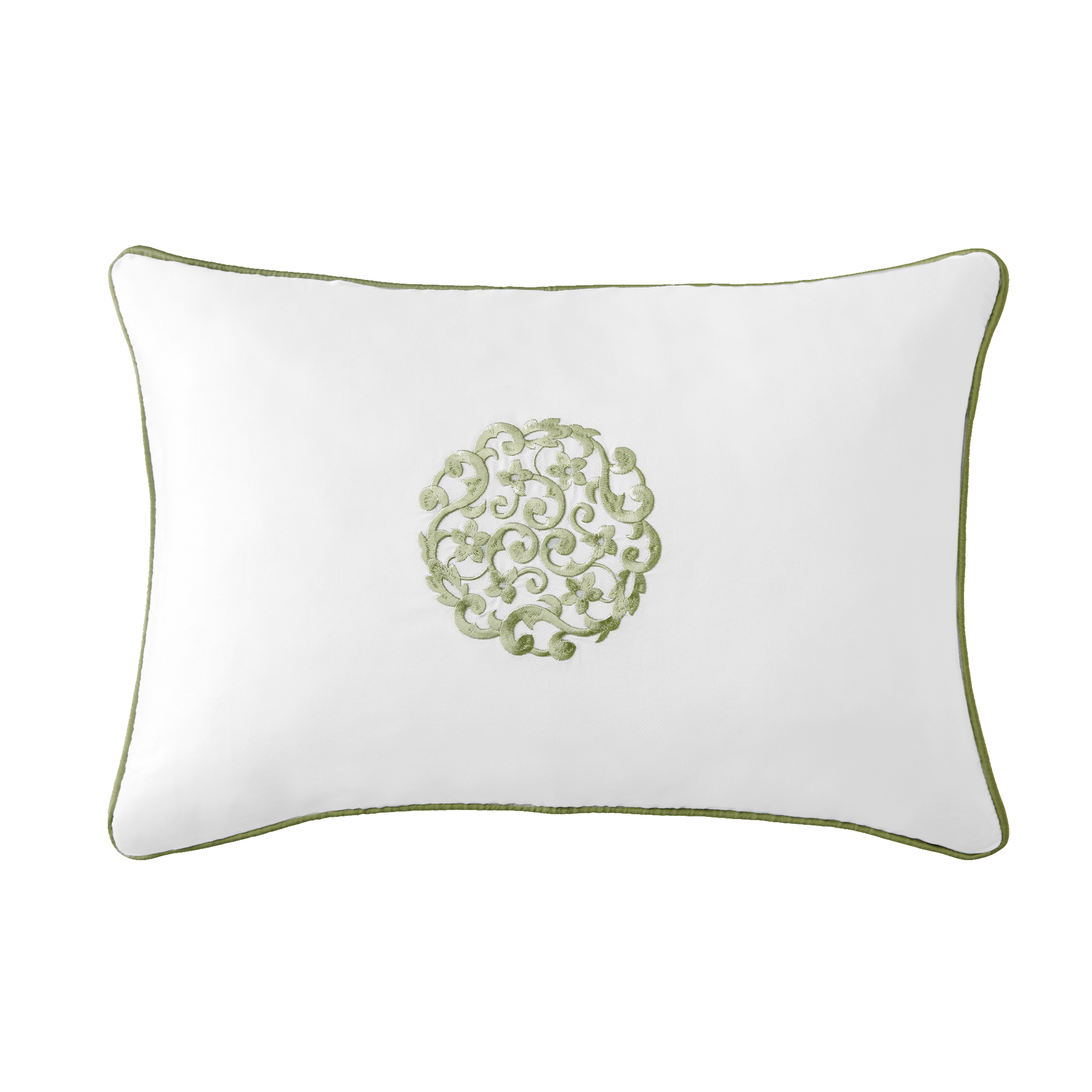 Silo Image of Sferra Storia Decorative Pillow in White/Willow Color