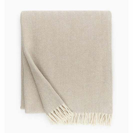 Sferra Celine Throw Blanket Main Mushroom Fine Linens