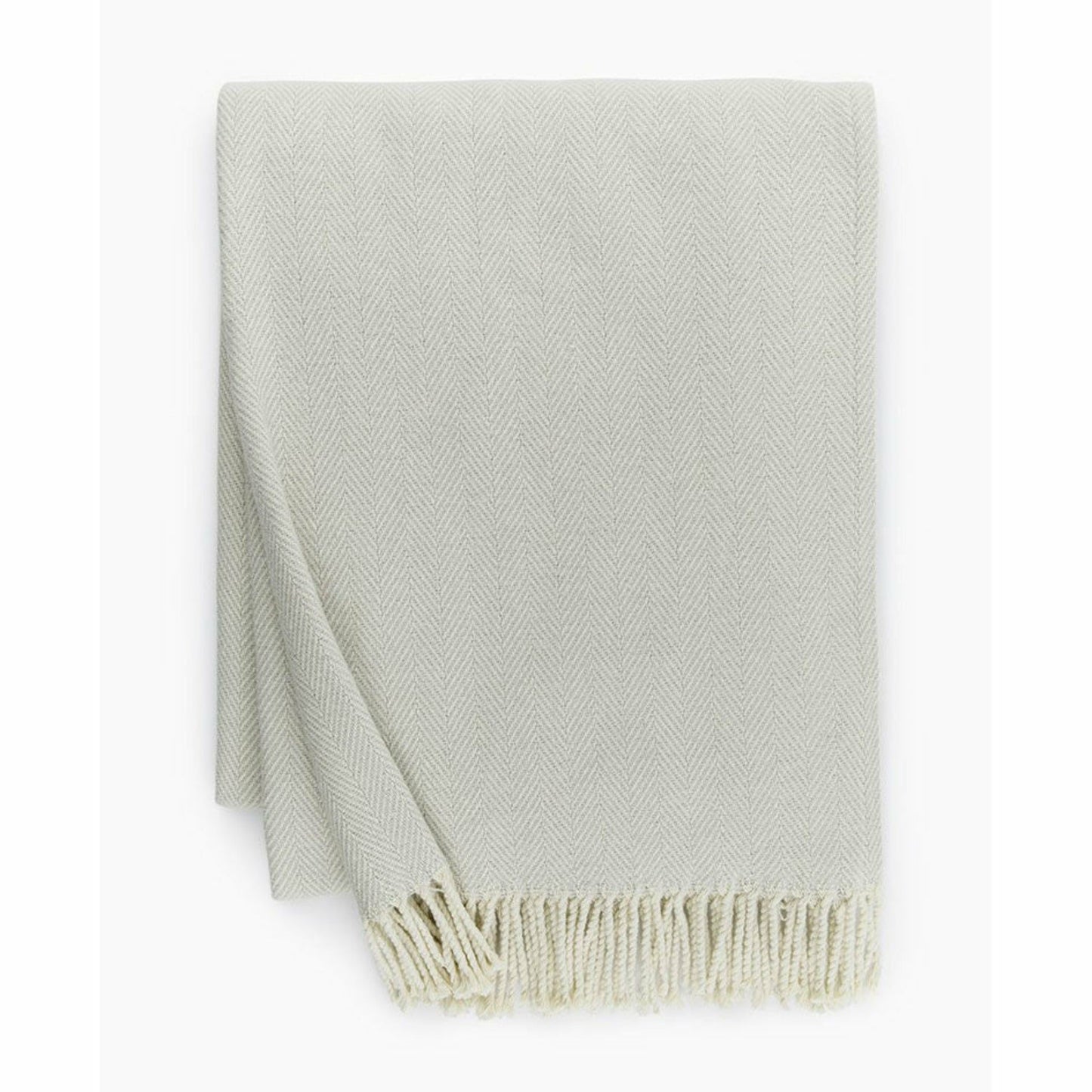 Sferra Celine Throw Blanket Main Silver Sage Fine Linens