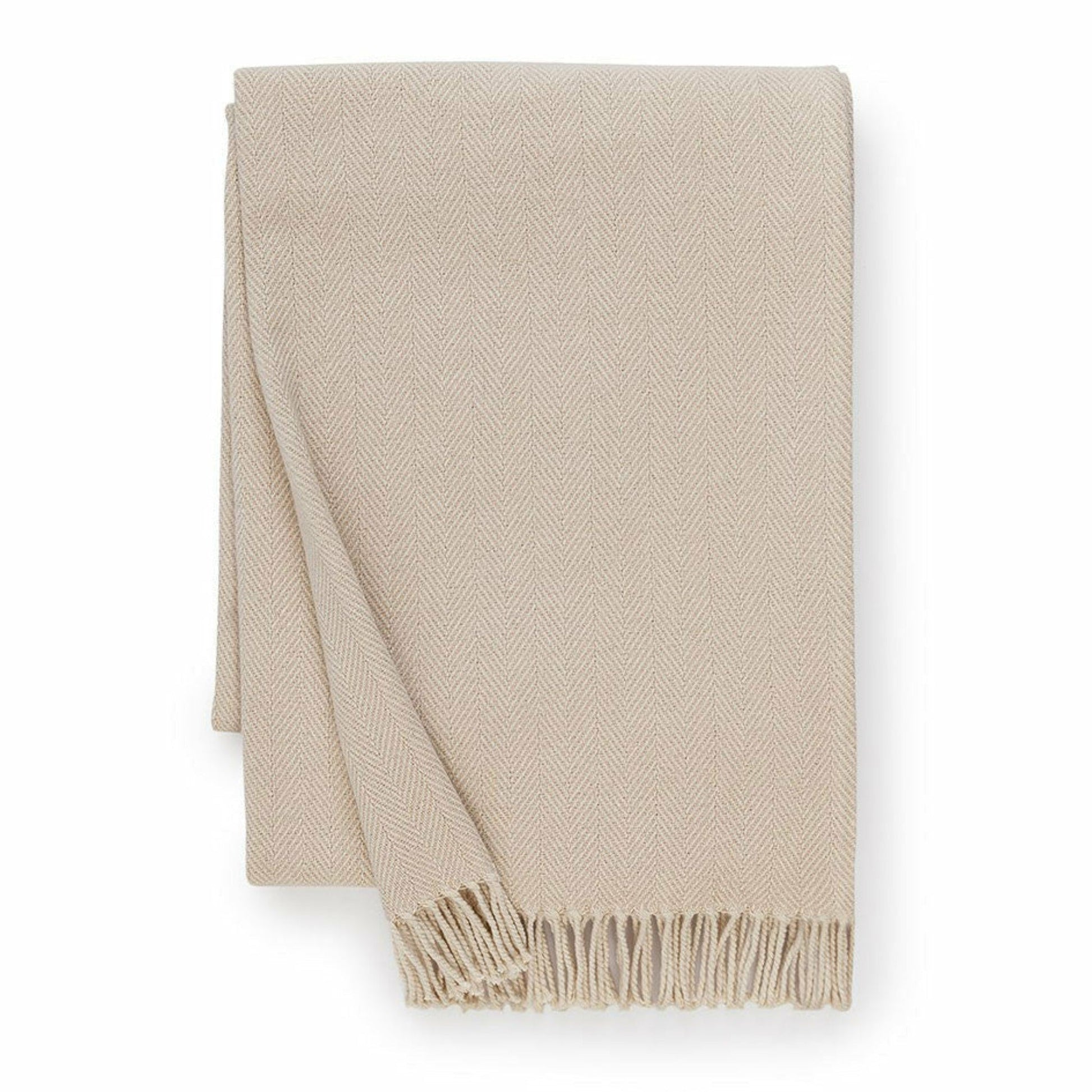 Sferra Celine Throw Blanket Main Taupe Fine Linens