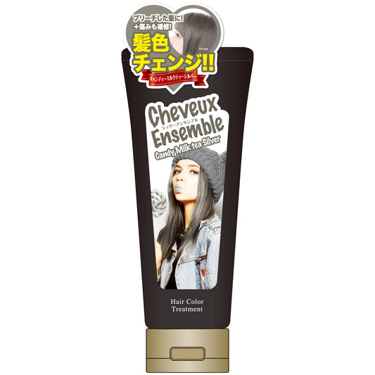 Chevu Ensemble Hair Color Paste Treatment Candy Milk Tea Silver 200G Japan