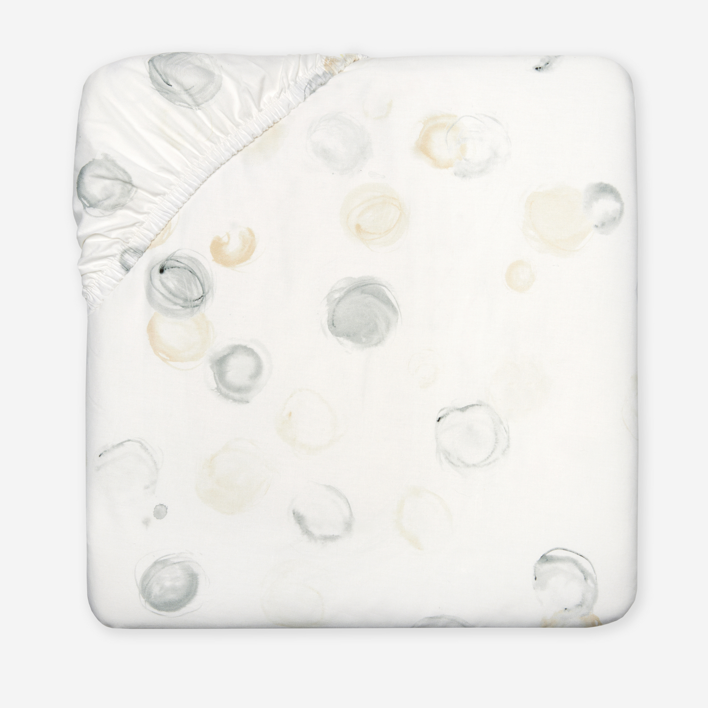 Silo of Fitted Sheet Sferra Punti Bedding in Platinum Color